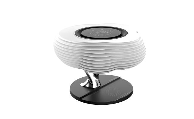 Promate HomeCloud  3-in-1 Cloud Design Wireless Speaker with LED Nightlight and Wireless Charger